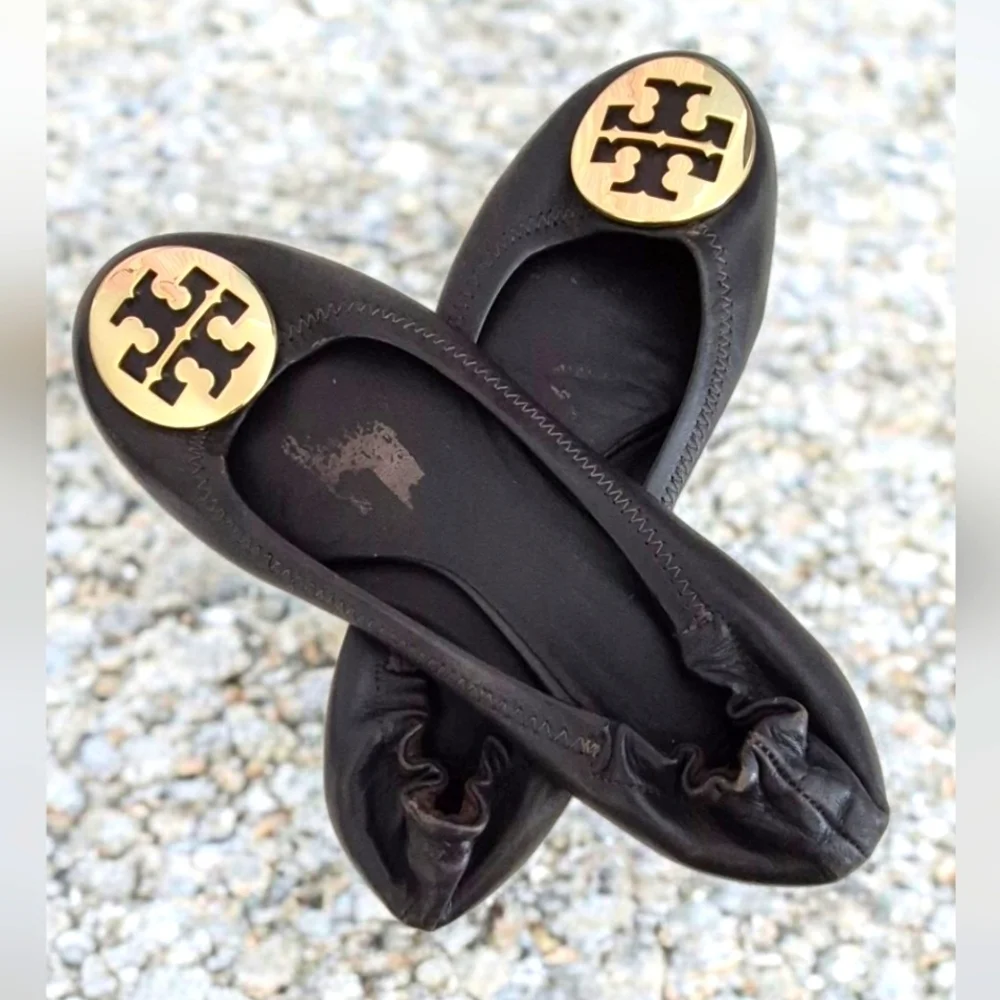 Tory Burch Black Ballet Flats